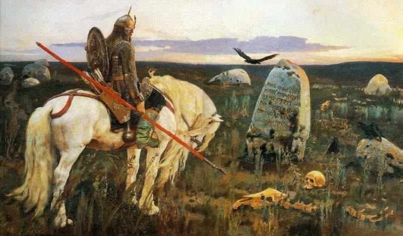 Viktor Vasnetsov A Knight at the Crossroads. oil painting image